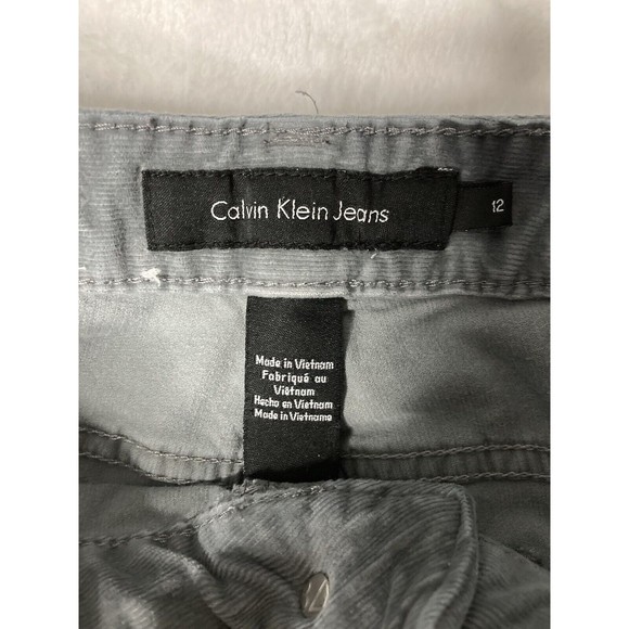 Calvin Klein Jeans Womens Straight Gray Corduroy Stretch Size 12‎ - Picture 3 of 15